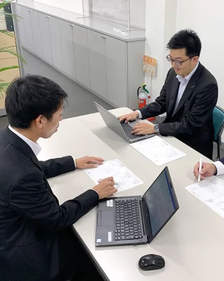 営業活動中の様子