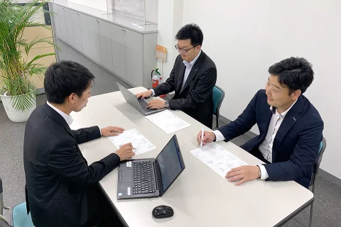 営業活動中の様子